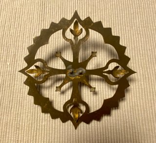 Antigua Corona de bronce para imagen religiosa
