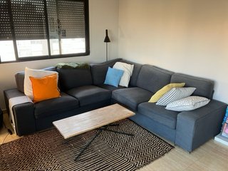 Sofá Esquinero Ikea NIVIK 4 Plazas Antracita