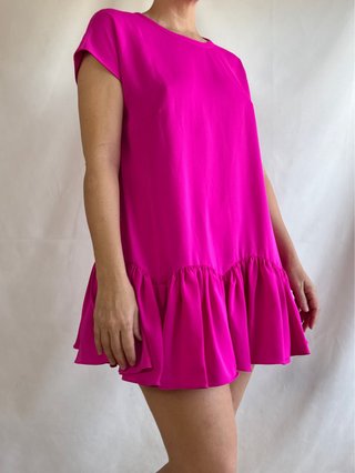 Vestido mini rosa Savida