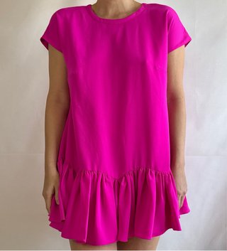 Vestido mini rosa Savida