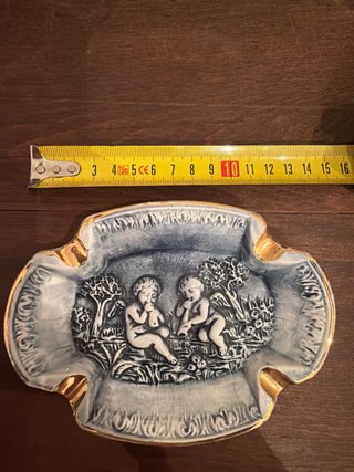 Cenicero Porcelana Capodimonte Vintage