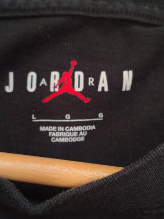 Camiseta Jordan Hombre Negra