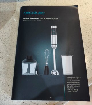 Batidora de mano Cecotec 1500W XL Cream&Crush