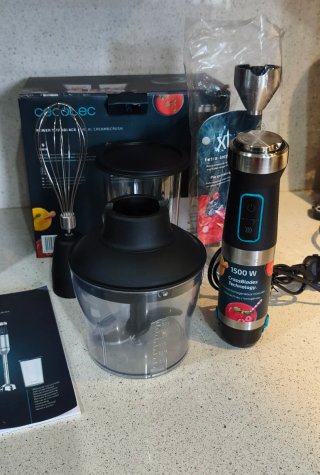 Batidora de mano Cecotec 1500W XL Cream&Crush