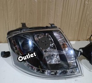 FE FAROS AUDI TT 98-05 LUZ DIURNA REAL LED FONDO NEGRO R1459