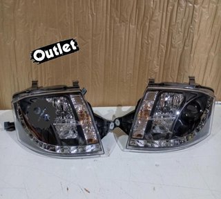 FE FAROS AUDI TT 98-05 LUZ DIURNA REAL LED FONDO NEGRO R1459