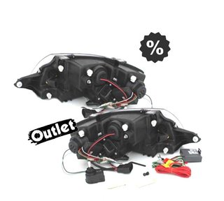 FE FAROS AUDI TT 98-05 LUZ DIURNA REAL LED FONDO NEGRO R1459