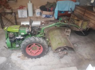 Motocultor Agria con remolque y documentación