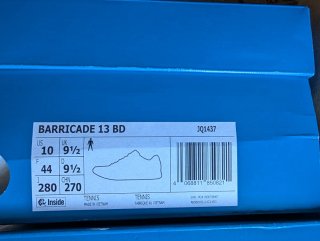 ADIDAS BARRICADE 13 X BRAIN DEAD