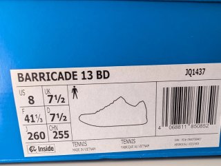 ADIDAS BARRICADE 13 X BRAIN DEAD