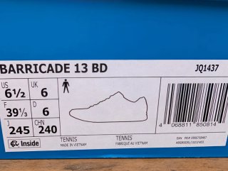 ADIDAS BARRICADE 13 X BRAIN DEAD