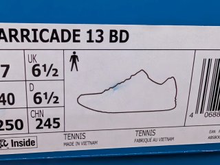 ADIDAS BARRICADE 13 X BRAIN DEAD