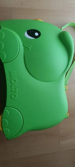 Maleta infantil moltó elefante verde