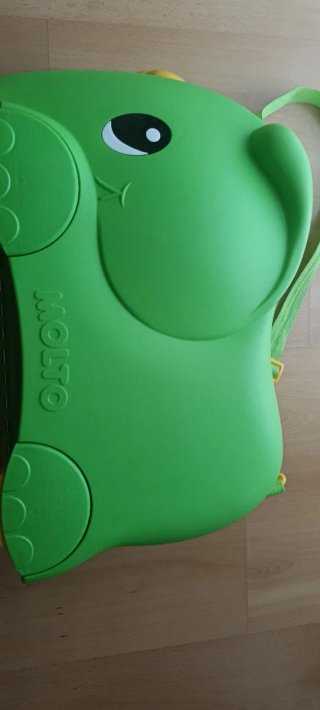 Maleta infantil moltó elefante verde