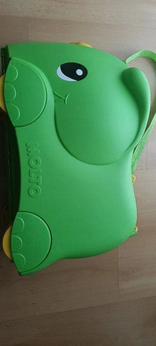 Maleta infantil moltó elefante verde