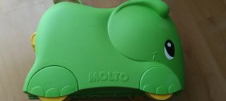 Maleta infantil moltó elefante verde