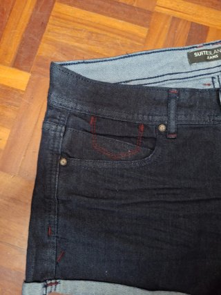 Shorts Vaqueros Blanco T.M