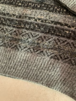 Maglione Rodes Uomo Scollo a V Fantasia Grigio