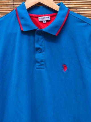 Polo U.S. Polo Assn. azul y rojo Talla M
