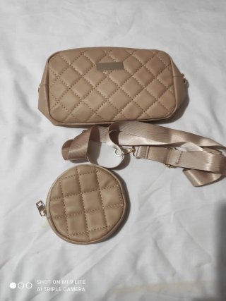 Bolso mujer acolchado con monedero