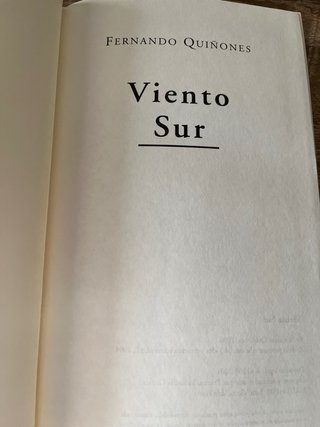 Libro viento Sur de Fernando Quiñones
