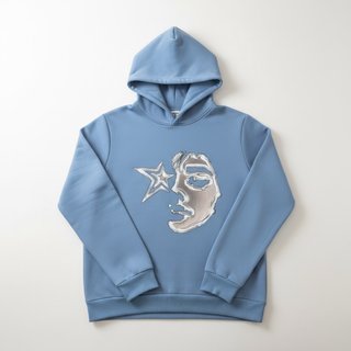 Sudadera Azul Claro hombre Talla L con Diseño