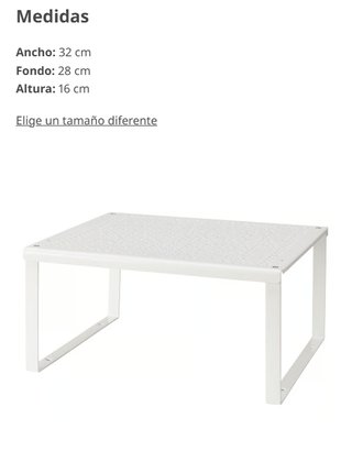 Scaffale aggiuntivo VARIERA IKEA bianco 32x28x16 cm