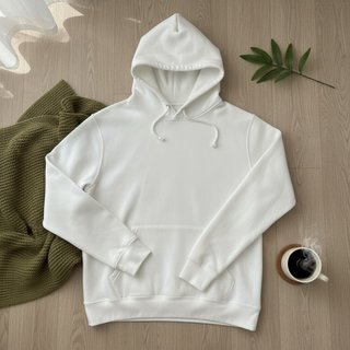 Sudadera básica blanca hombre Talla M