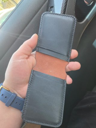 Cartera de piel de caballo.