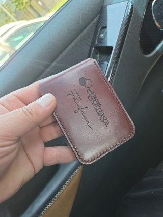 Cartera de piel de caballo.