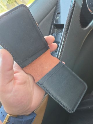 Cartera de piel de caballo.