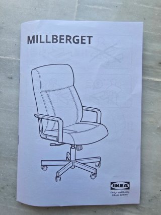 Silla de oficina IKEA MILLBERGET Murum beige