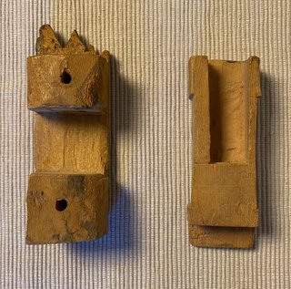 ANTIGUA CERRADURA MARROQUÍ DE MADERA SIN LLAVE