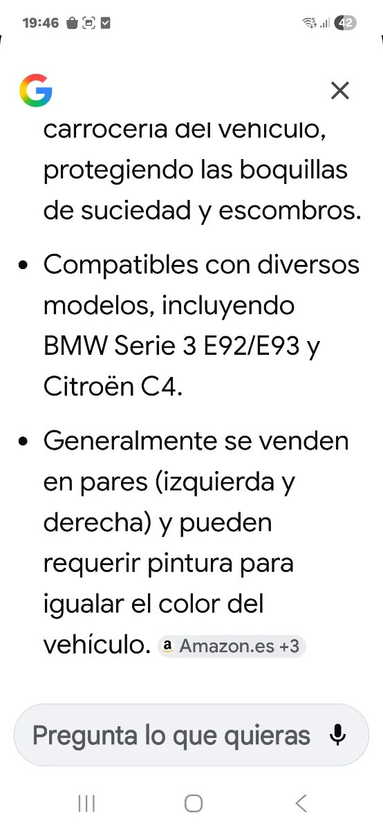 Tapas lavafaros BMW