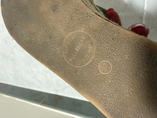Sandalias Pull&Bear esparto y ante verde