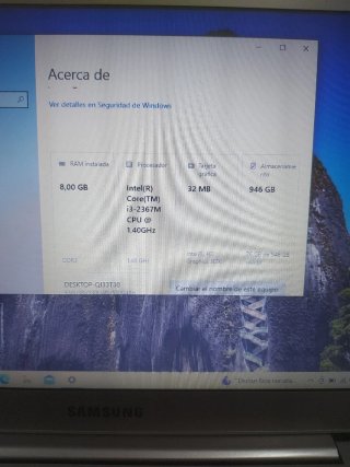 Portátil Samsung. Modelo 530U .  i3.