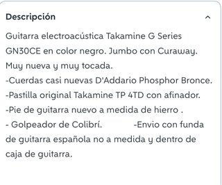 Guitarra Electroacústica Takamine G Serie GN30 CE