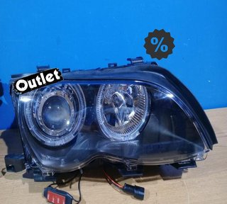 FE FAROS BMW E46 OJOS ANGEL LED CCFL 4 PUERTAS 01-05 FONDO N