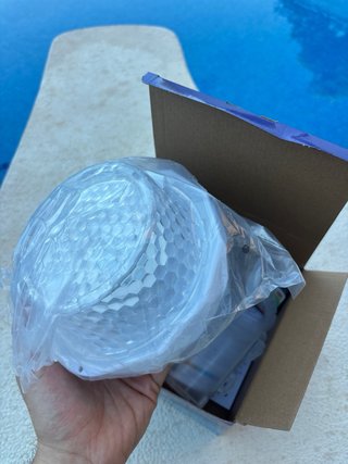 Luces Solares para Piscina con Caja Cloro