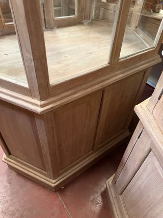 Vitrina Colonial Decape Madera y Cristal