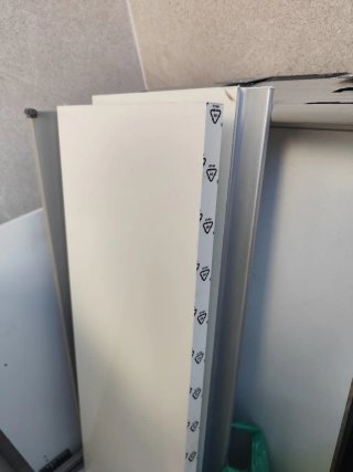 3 modulos de mueble de cocina blanco brillo
