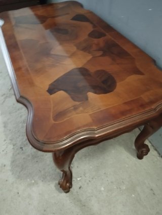 Mesa de centro inglesa antigua madera