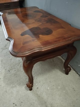 Mesa de centro inglesa antigua madera