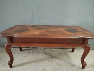 Mesa de centro inglesa antigua madera