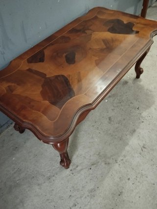 Mesa de centro inglesa antigua madera