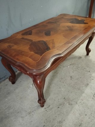 Mesa de centro inglesa antigua madera
