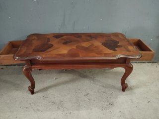 Mesa de centro inglesa antigua madera