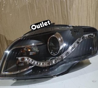FE FAROS AUDI A4 B7 LUZ DIURNA LED FONDO NEGRO 04-07 R146286