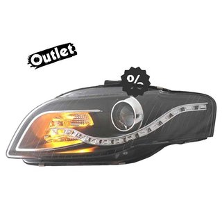 FE FAROS AUDI A4 B7 LUZ DIURNA LED FONDO NEGRO 04-07 R146286