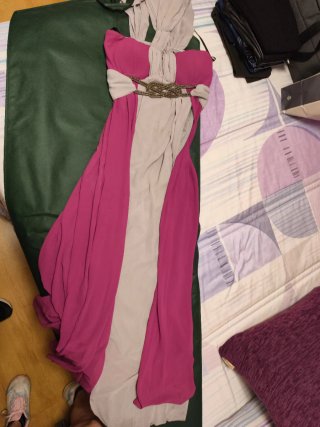 Vestido largo fiesta llevar tintoreria con funda